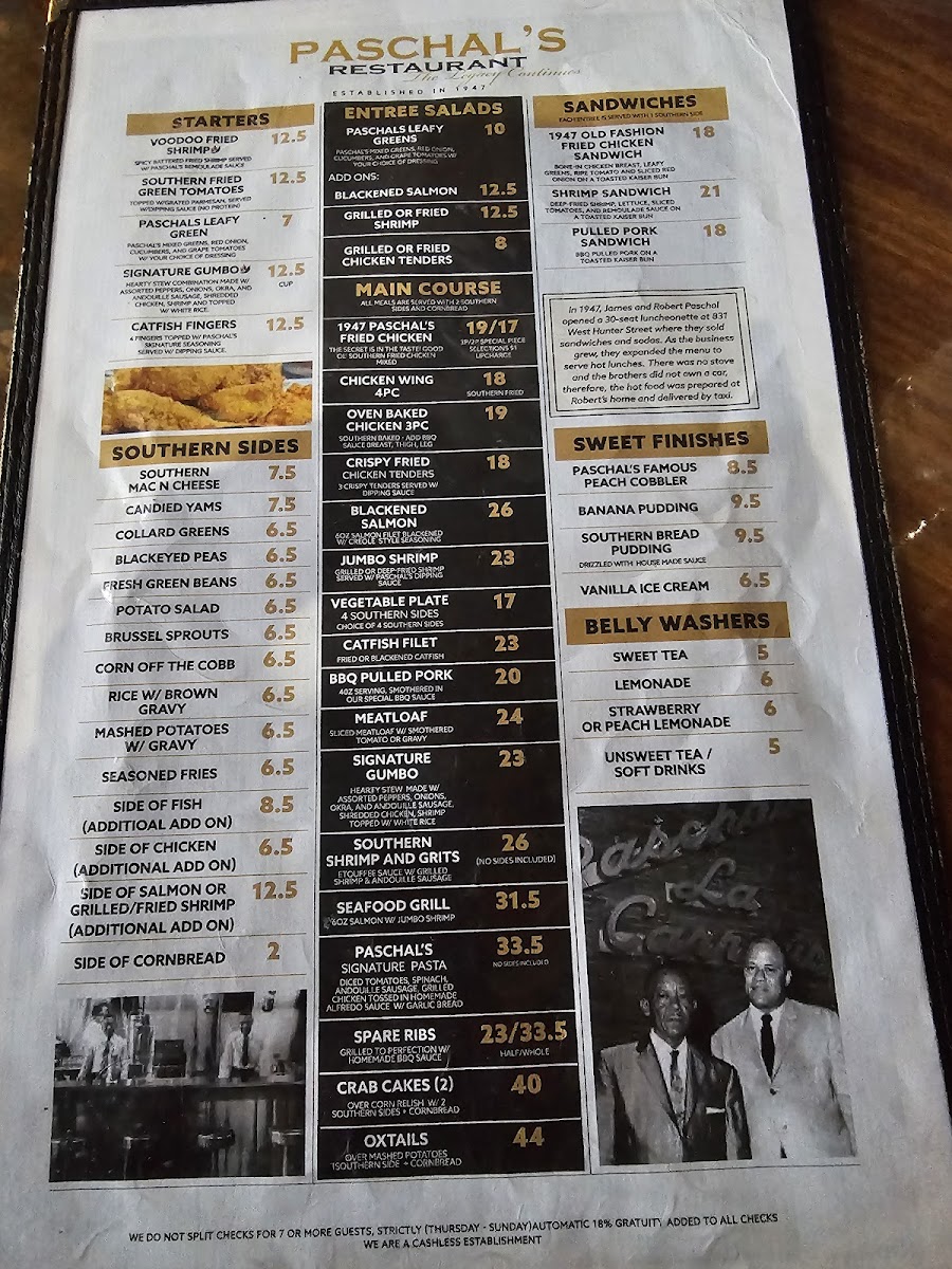 Menu Paschal's Restaurant & Bar-3