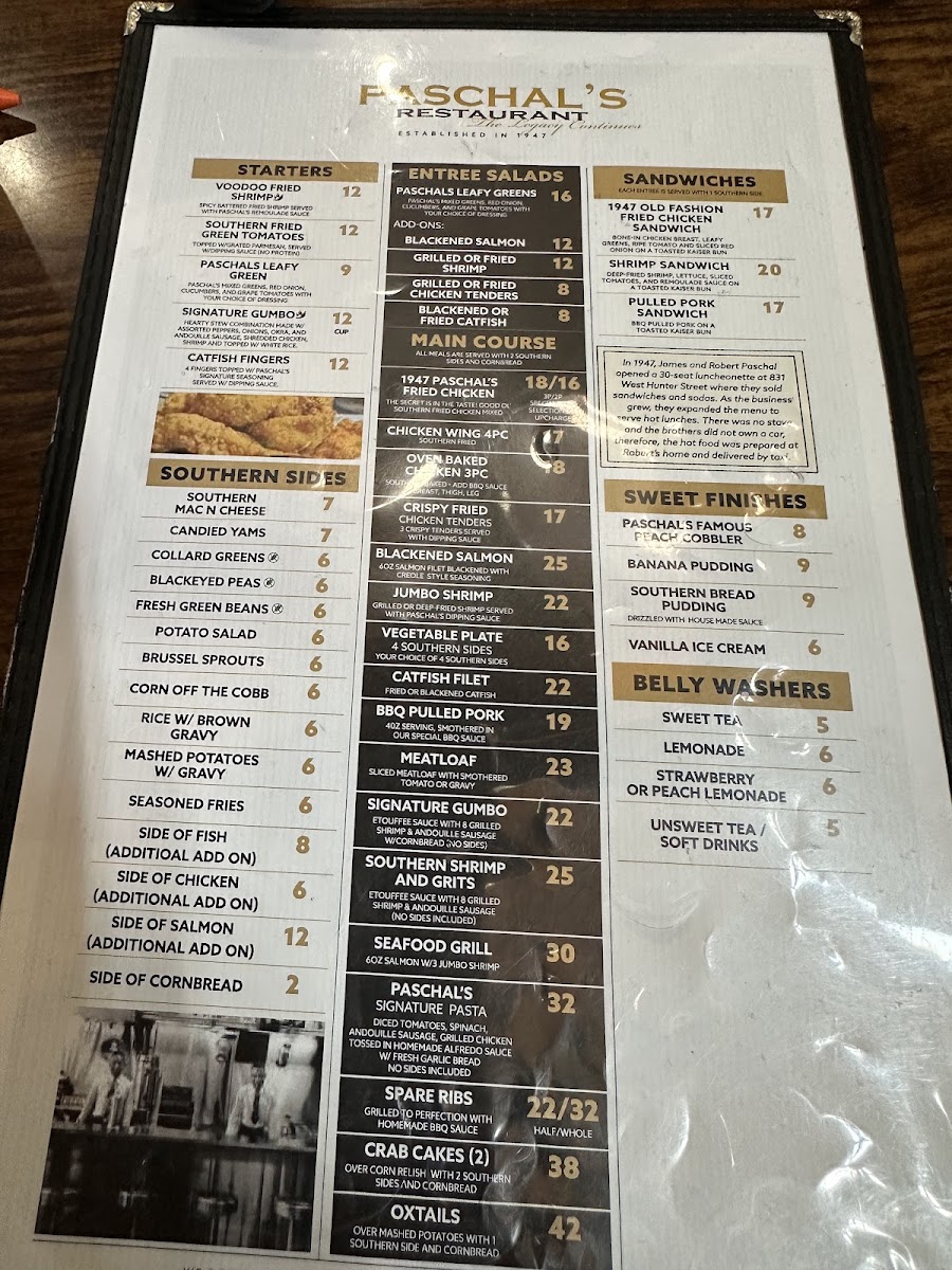 Menu Paschal's Restaurant & Bar-6