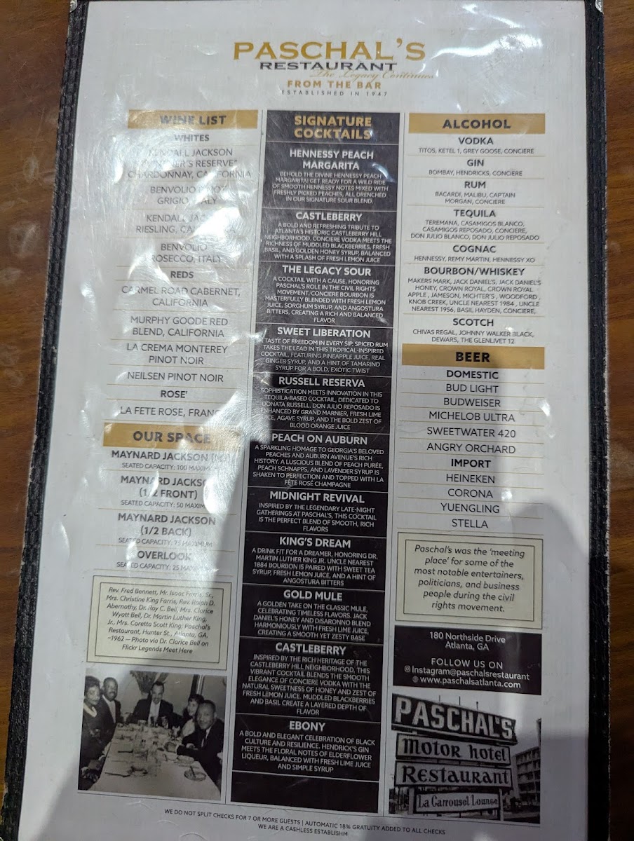 Menu Paschal's Restaurant & Bar-9